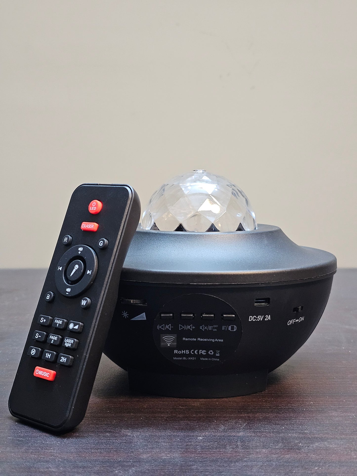 UFO Galaxy Starry Night Light Projector with Music Speaker | For Bedroom Decoration Gifts and Parties